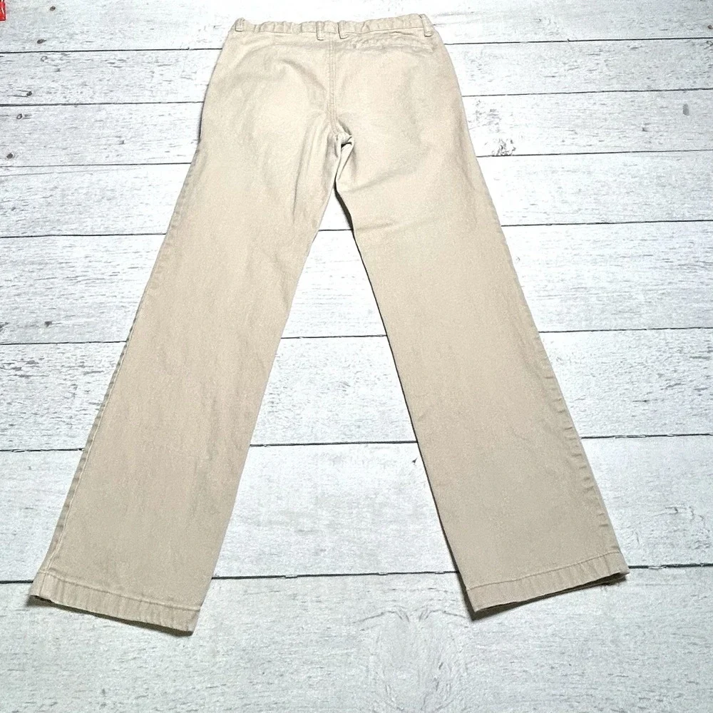 Old Navy Boy's Straight Built-In Flex Adjustable Waist Khaki Pants. Size 16.
